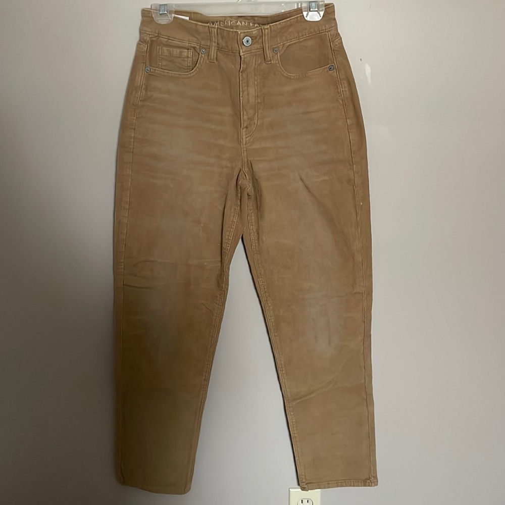 american eagle brown corduroy jeans. size 2.